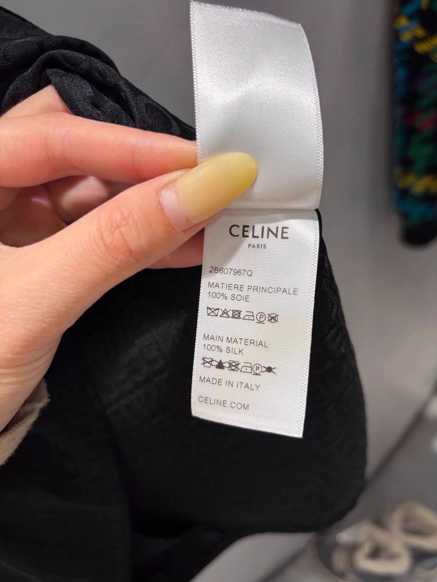 Celine CELINE silk all-over logo short-sleeve deadstock shirt 34 Size XXS / US 00 / IT 34 - 5 Thumbnail