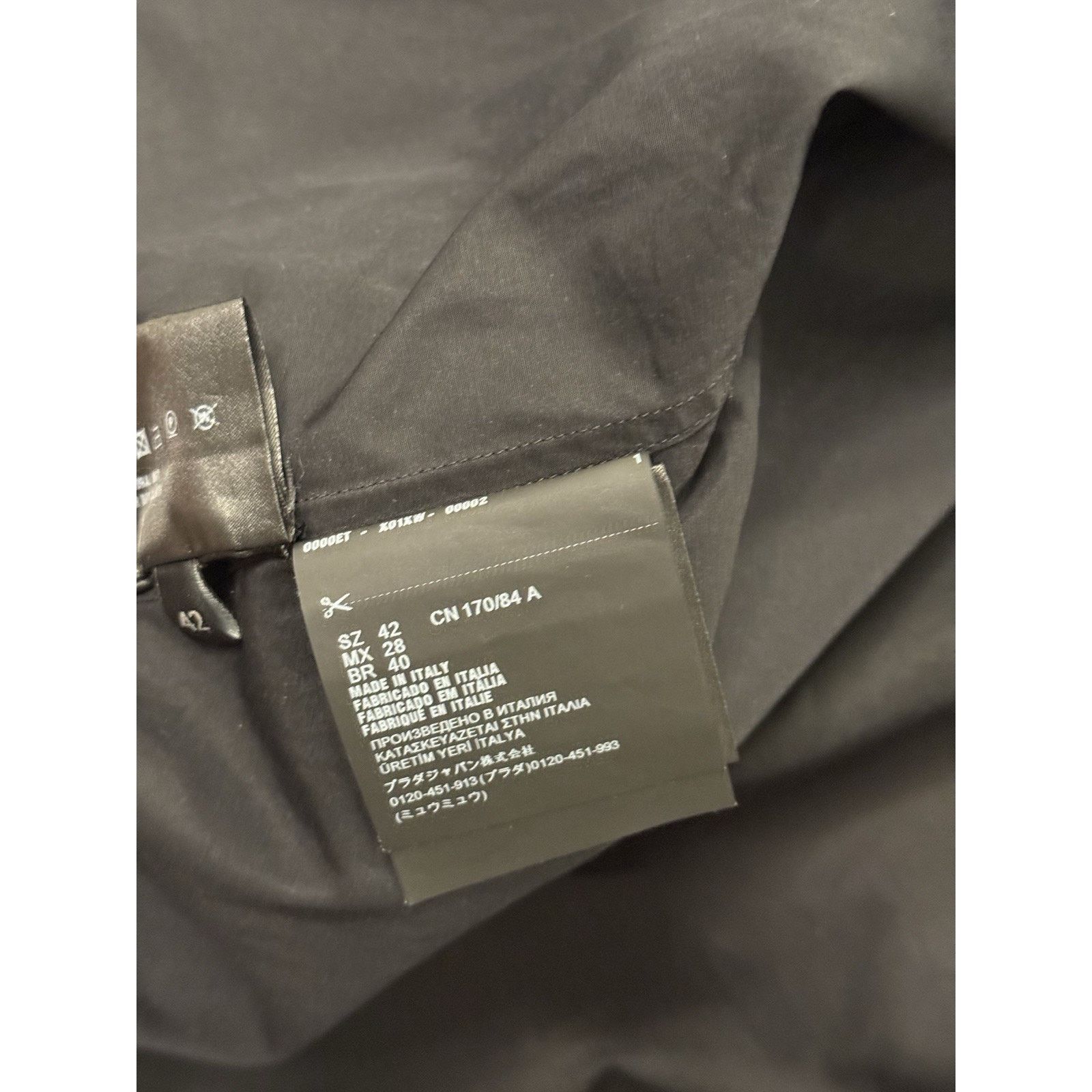 Prada PRADA Re-Nylon Black Short Sleeve Shirt Triangle Logo 42 Size US L / EU 52-54 / 3 - 8 Thumbnail