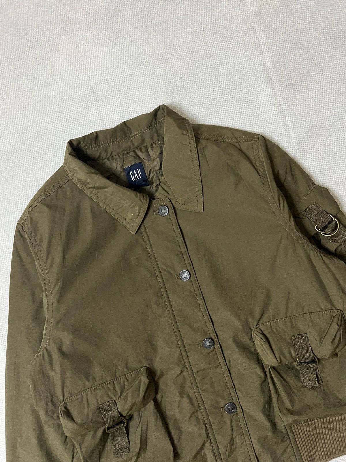 Gap Gap Tactical Multi Pocket Nylon Bomber Jacket Size M / US 6-8 / IT 42-44 - 2 Thumbnail