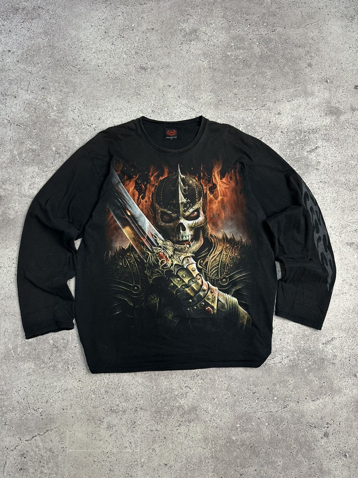 Vintage Vintage 90s Spiral Death 💀Game Over Y2K Drill Skull Size US XL / EU 56 / 4 - 1 Thumbnail