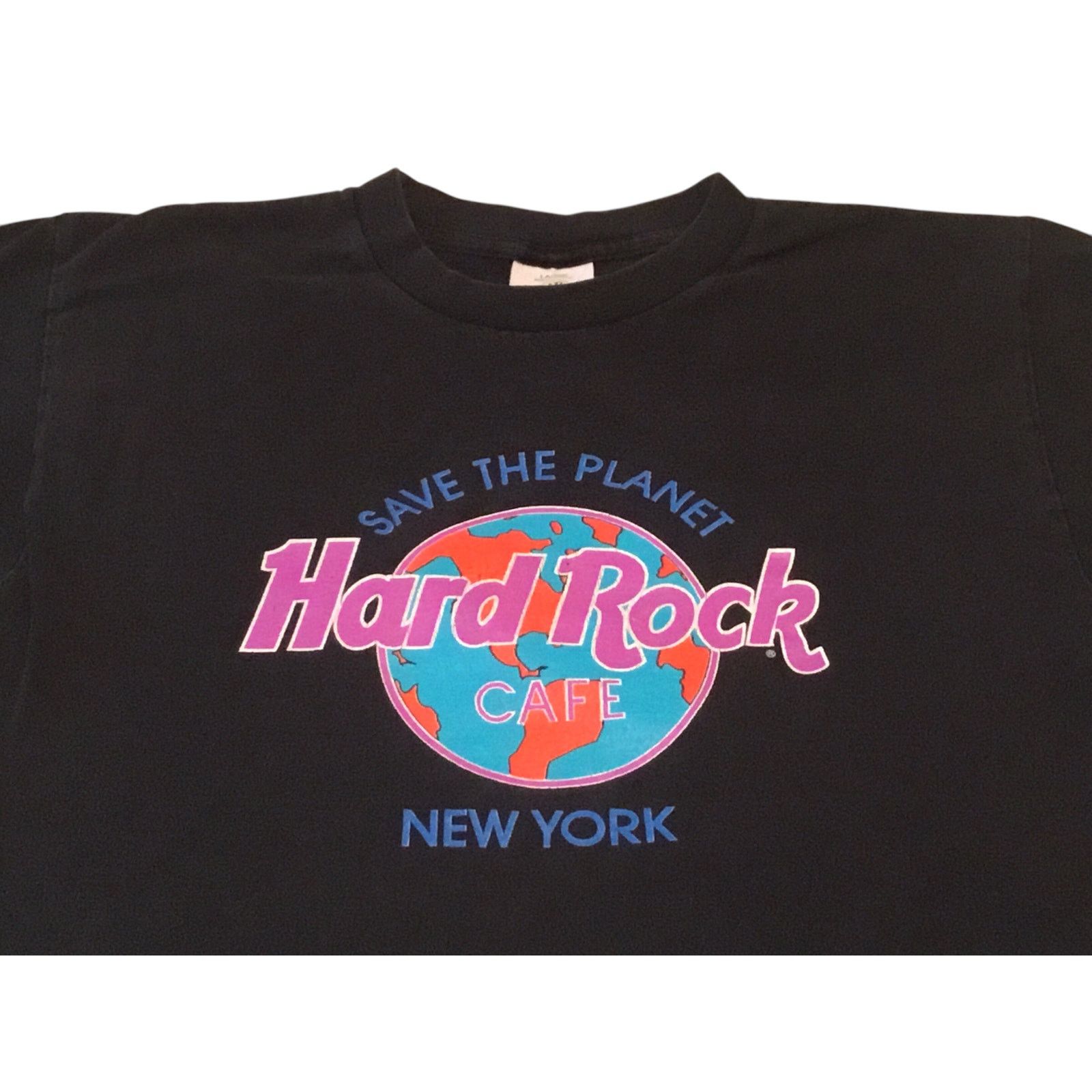 Hard Rock Cafe Hard Rock Cafe Save The Planet New York T-Shirt Black Large Size US L / EU 52-54 / 3 - 2 Thumbnail