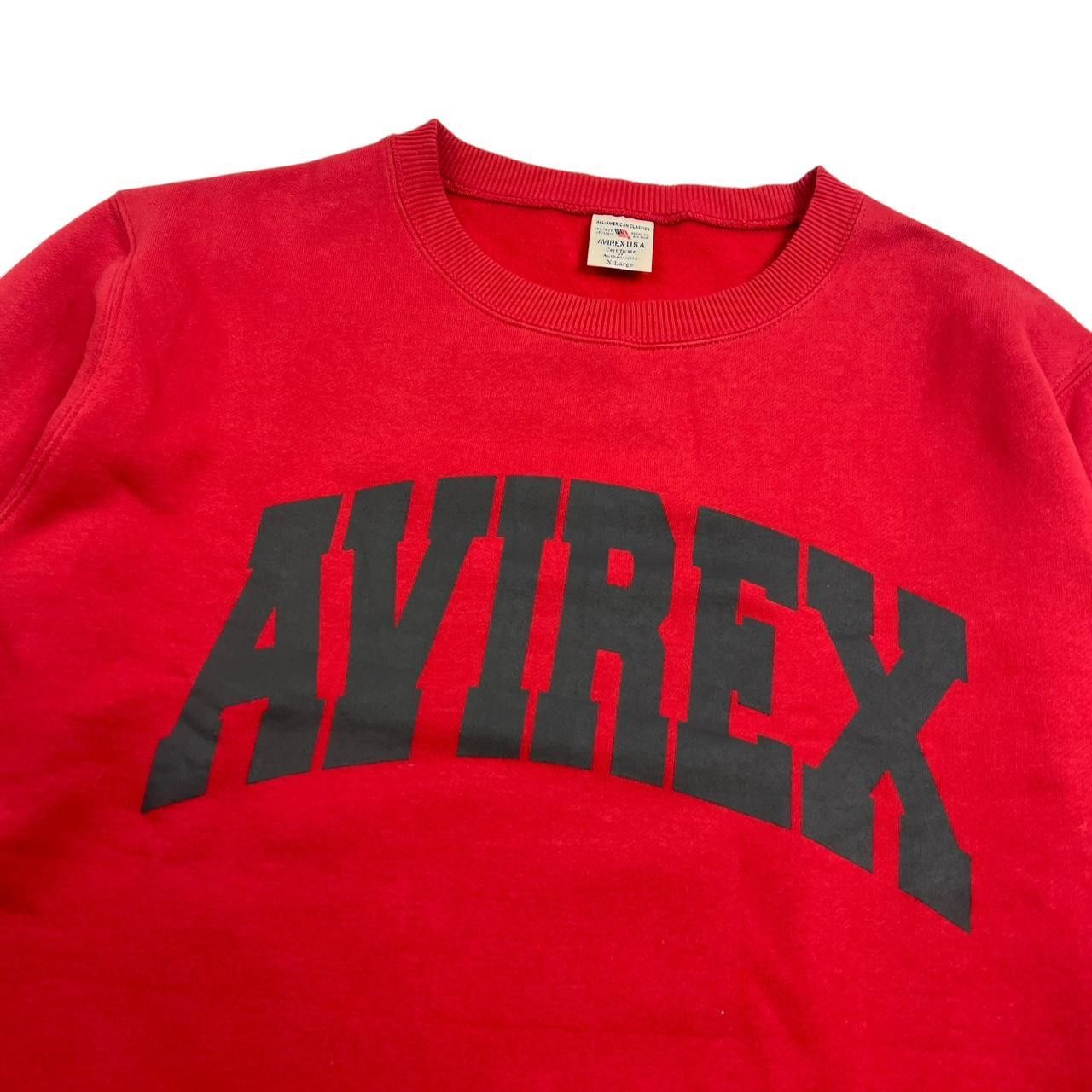Avirex Vintage Avirex Sweatshirt Red - Extra Large Size US XL / EU 56 / 4 - 2 Thumbnail