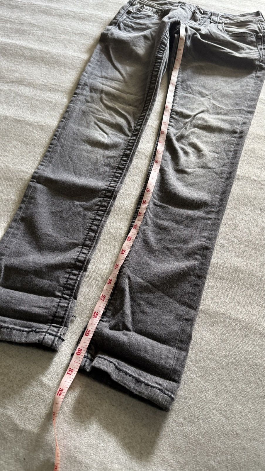 Miss Me Miss Me Embellished Wing Pocket Embroidery Denim Grey Size 26" / US 2 / IT 38 - 12 Thumbnail