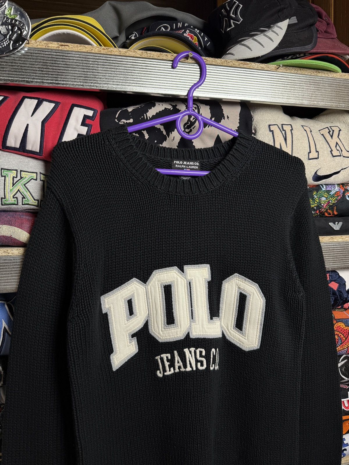 Polo Ralph Lauren × Vintage Vintage Polo Jeans Co. Ralph Lauren US Big logo Knit Sweater Size US S / EU 44-46 / 1 - 2 Thumbnail