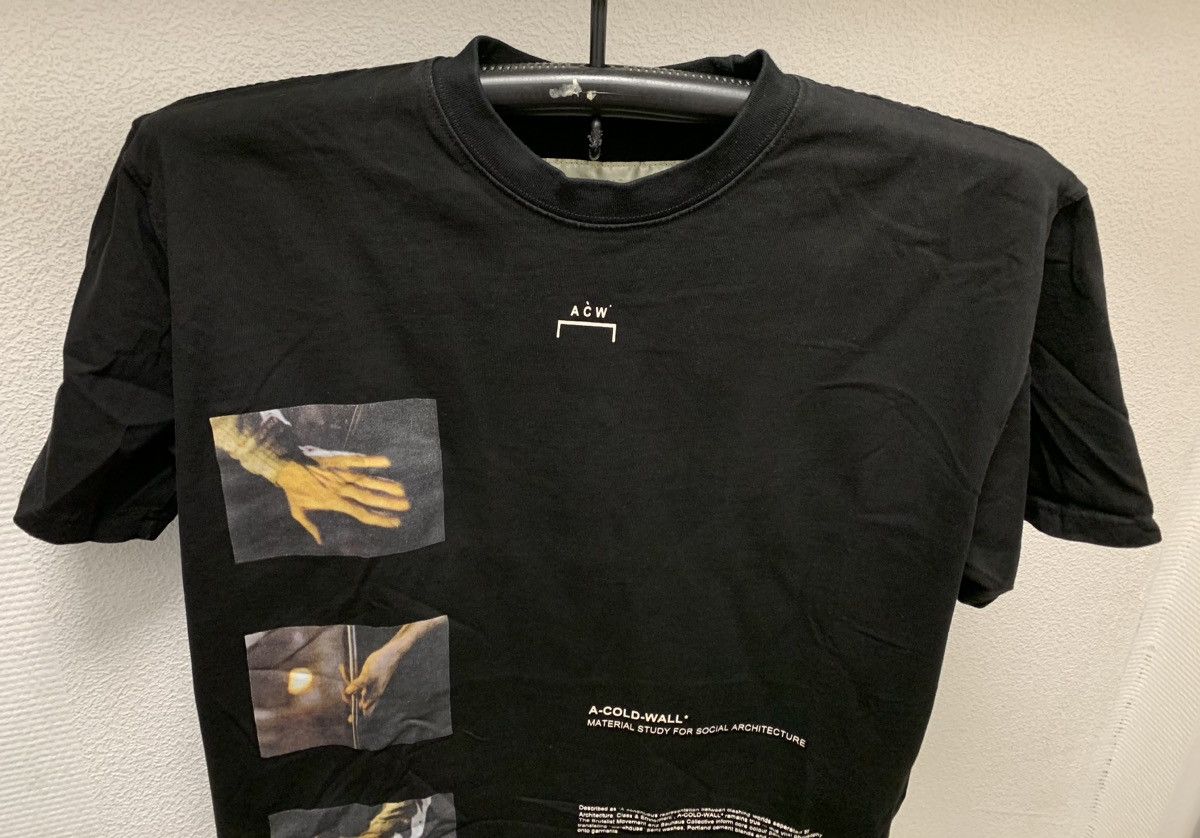 A-COLD-WALL* ACW A COLD WALL material study black full print t-shirt M sz Size US M / EU 48-50 / 2 - 2 Thumbnail