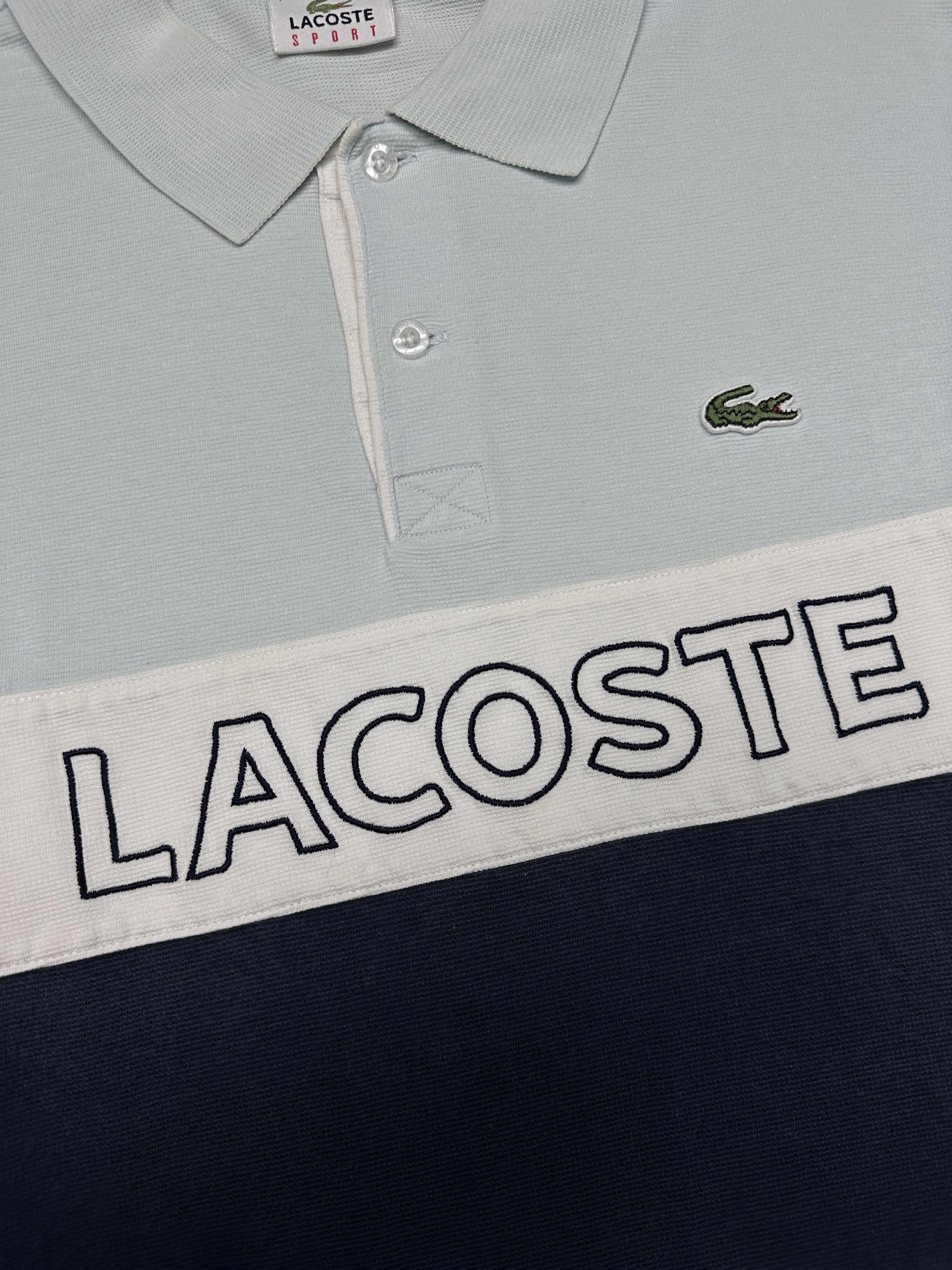 Lacoste Lacoste Vintage Mens Big Logo Polo Shirt Size US M / EU 48-50 / 2 - 3 Thumbnail