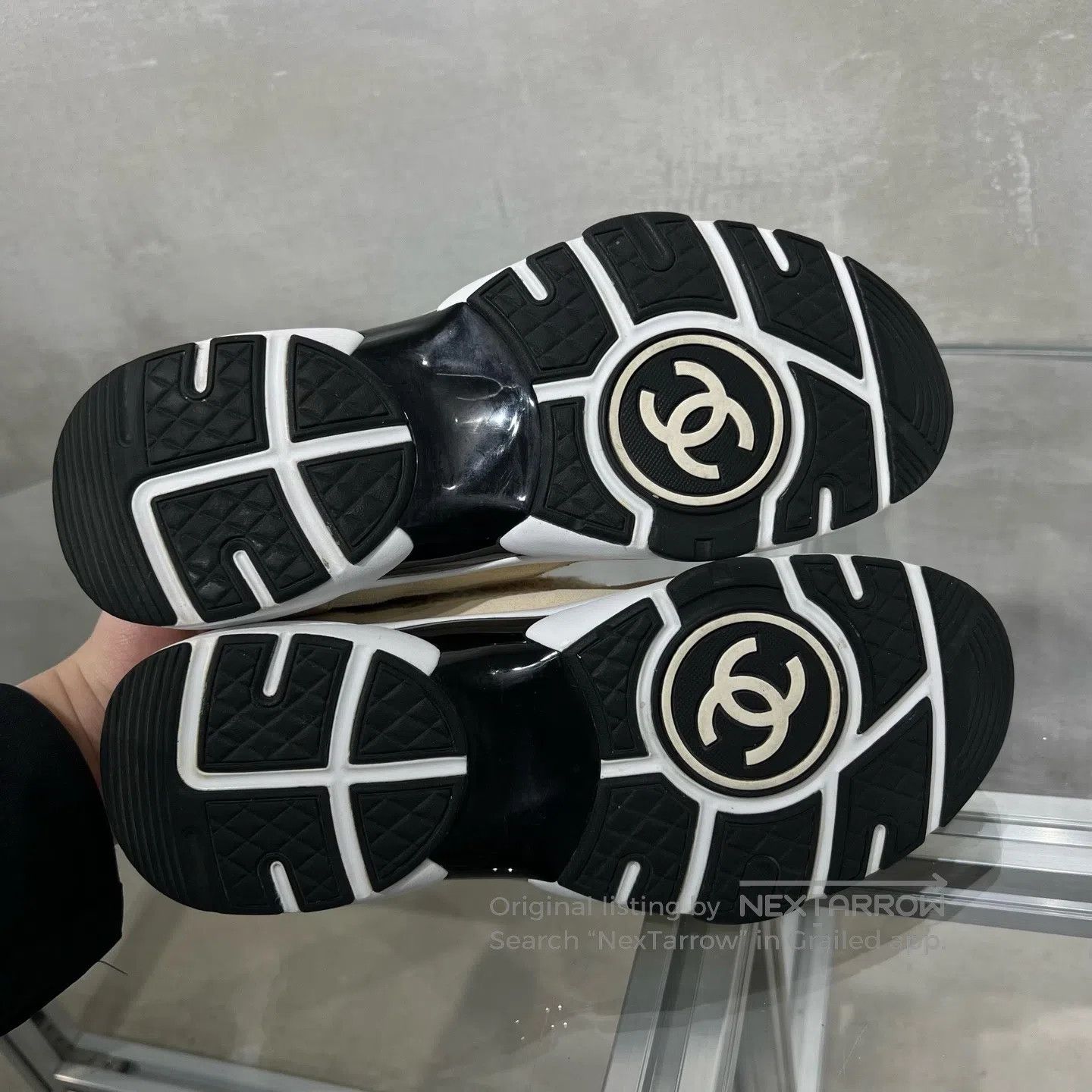 Chanel Chanel 23S White Orange Double-C Panda Sports Shoes Size US 6.5 / IT 36.5 - 7 Thumbnail