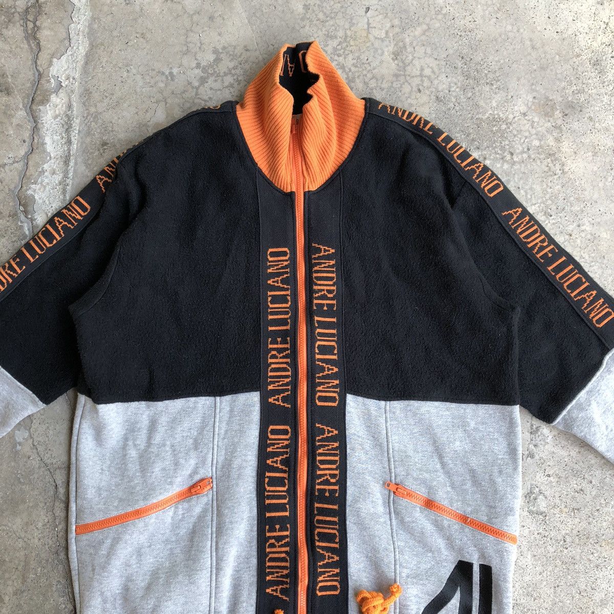 Andreluciano × Designer × Vintage 🔥Rare🔥Andre Luciano Half Fleece Winter Zipper Jacket Size US S / EU 44-46 / 1 - 2 Thumbnail