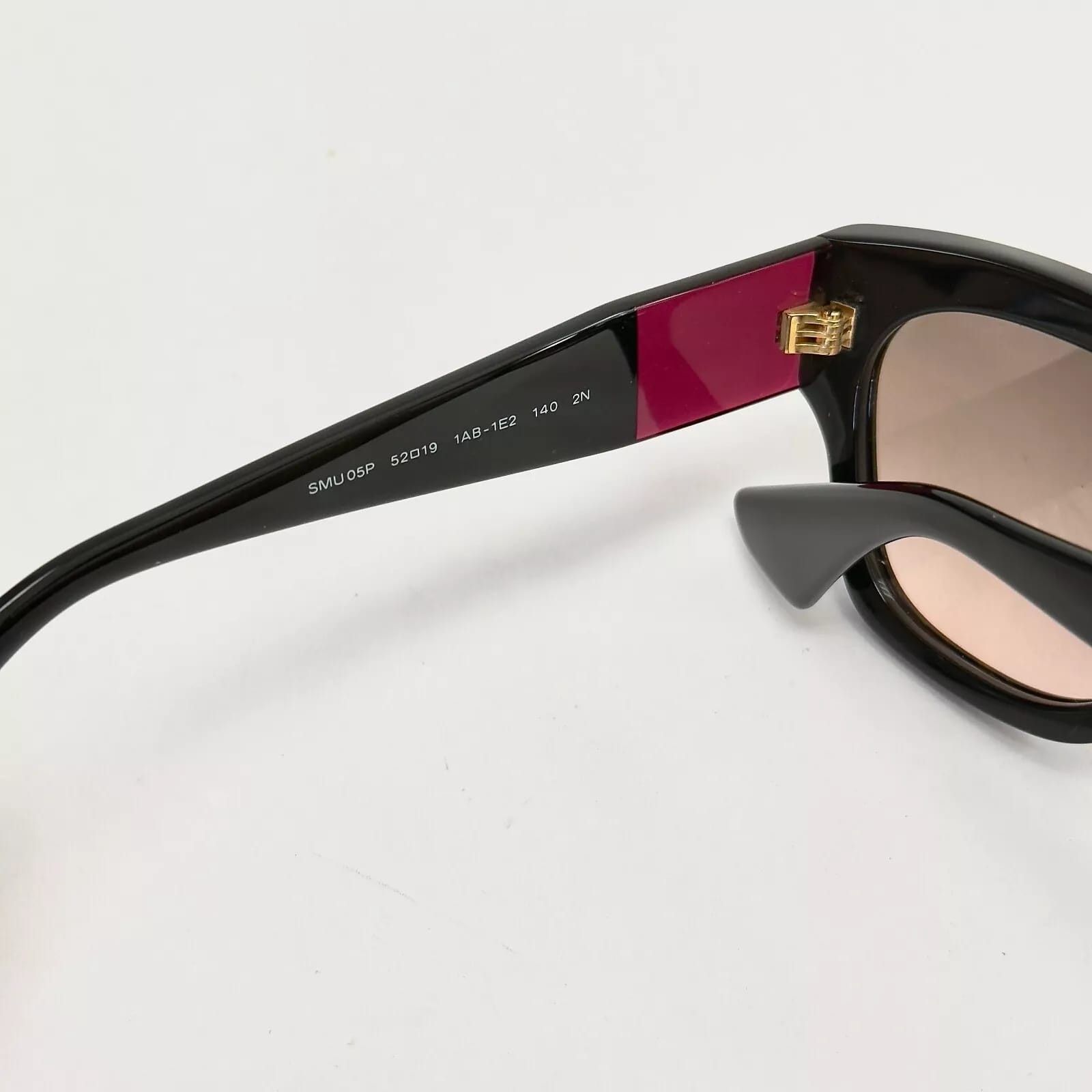 Miu Miu MIU MIU ECLAT 05P Chunky Bold Sunglasses MU05PS Black Size ONE SIZE - 4 Thumbnail