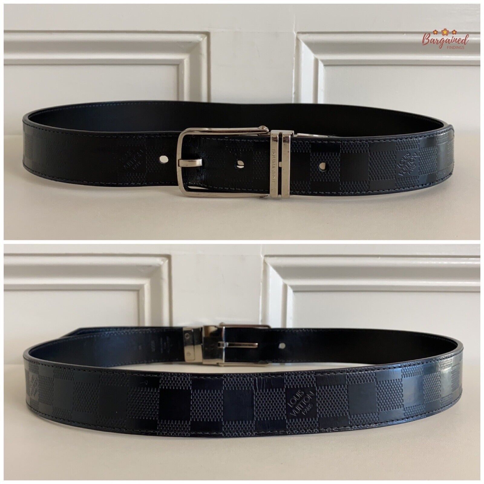 Louis Vuitton Louis Vuitton Leather Damier Infini Ceinture Boston Belt Size 32 - 2 Thumbnail