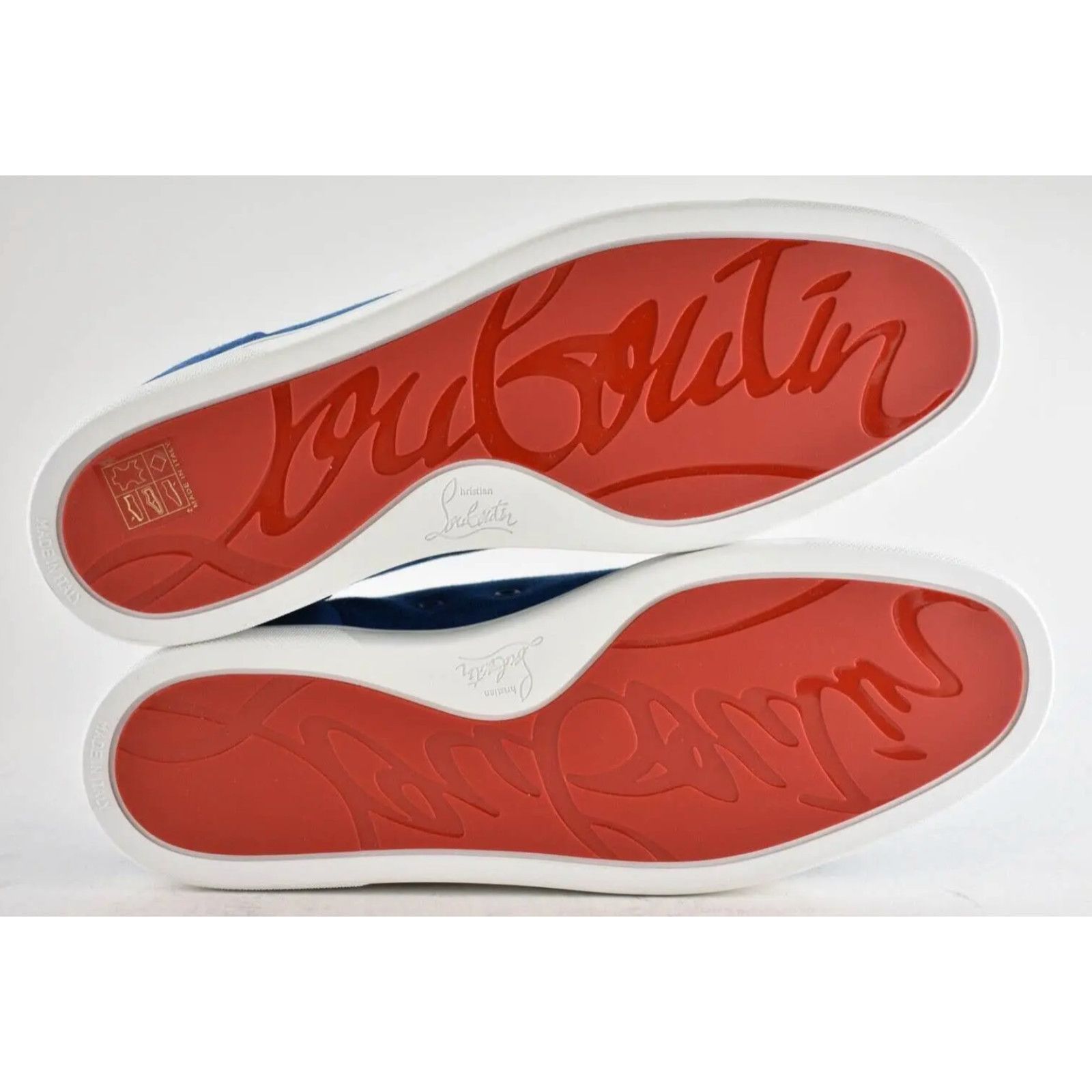 Christian Louboutin Christian Louboutin Louis Junior Spike Orlato Flat Blue Size US 12 / EU 45 - 9 Thumbnail