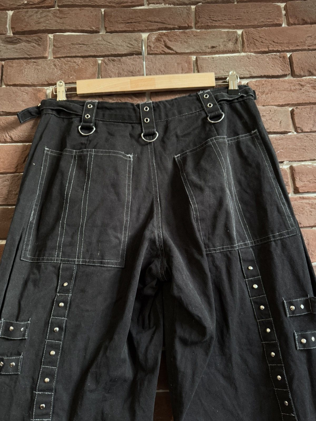 Japanese Brand Rare Dead Threads Bondage Zipper Cargo Pants Rave Techno L Size US 33 - 5 Thumbnail