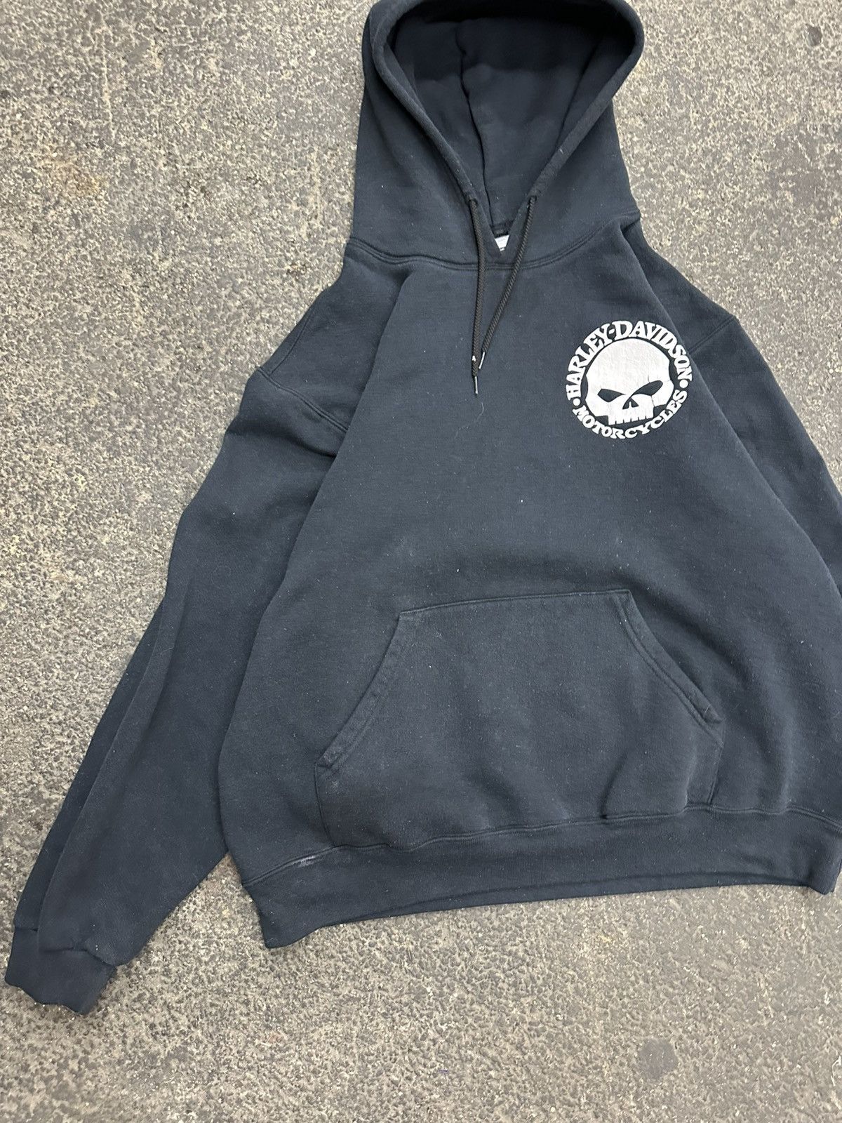 Harley Davidson × Vintage Y2K Harley Davidson graphic hoodie Size US XL / EU 56 / 4 - 3 Thumbnail