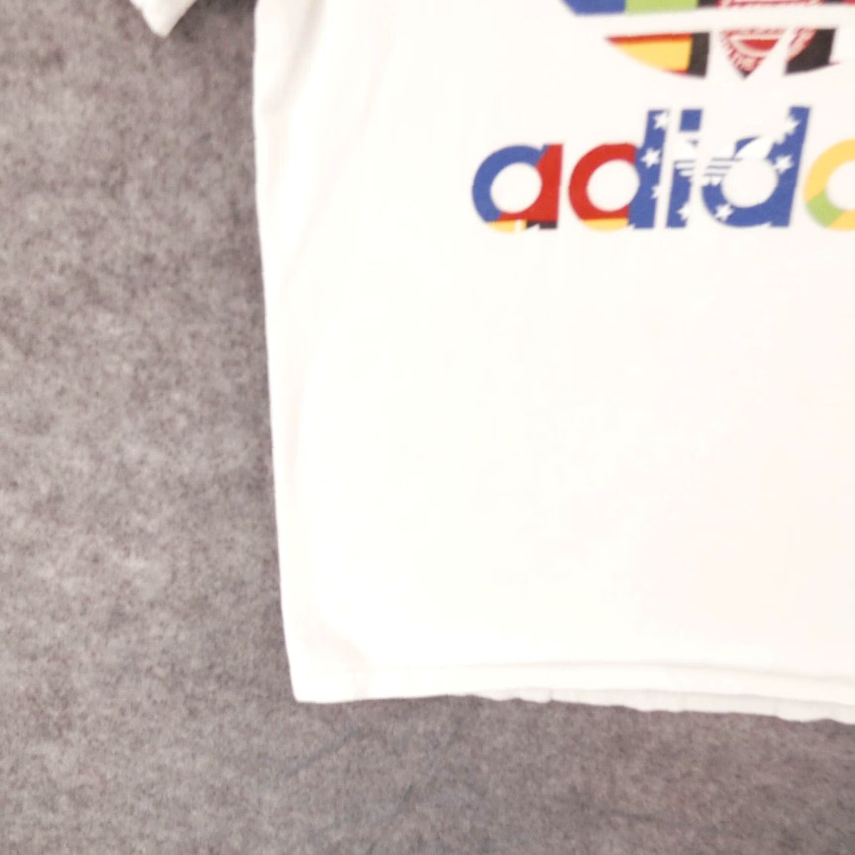 Adidas Adidas Shirt Mens Medium Short Sleeve Tee White Logo Size US M / EU 48-50 / 2 - 5 Thumbnail