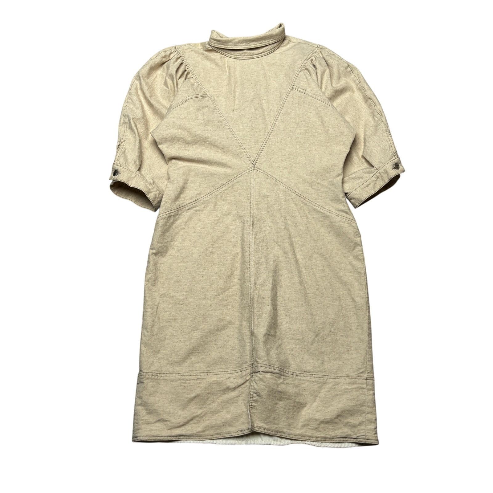 Isabel Marant Isabel Marant Etoile Laure Puff Sleeve Denim Dress Womens 44 Size XL / US 12-14 / IT 48-50 - 1 Thumbnail