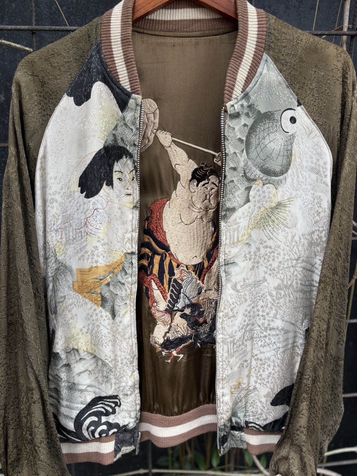 Japanese Brand Japanese Classic Script Hyakka Ryoran Reversible Kintaro jkt Size US M / EU 48-50 / 2 - 6 Thumbnail