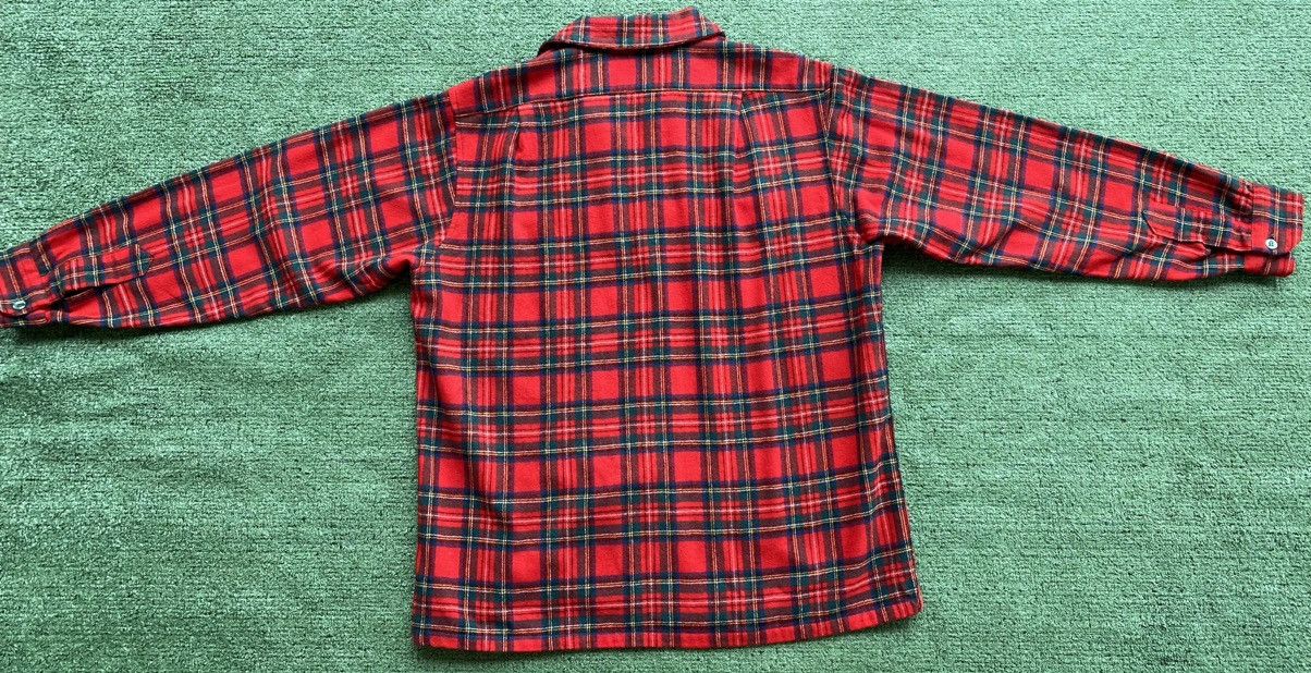Pendleton VTG 60’s Pendleton Wool Plaid Flap Pocket Loop Collar Sz L Size US L / EU 52-54 / 3 - 9 Thumbnail