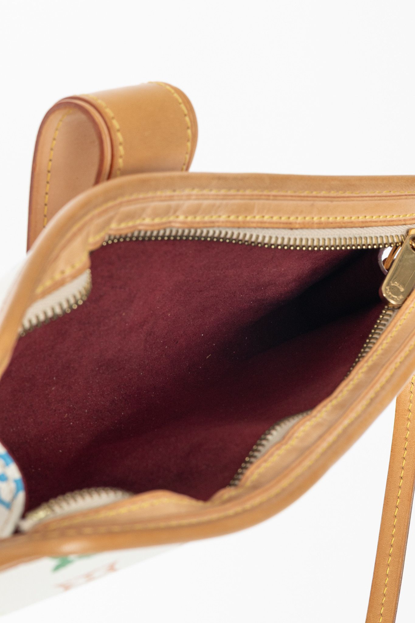 Louis Vuitton × Takashi Murakami Louis Vuitton Shirley White Multicolore Monogram Handbag Size ONE SIZE - 9 Thumbnail