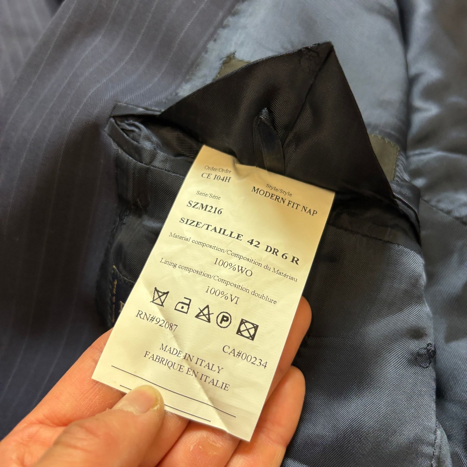 Ermenegildo Zegna Ermenegildo Zegna The Traveler Modern Fit Nap 2Pc Suit 45R Size 42R - 5 Thumbnail
