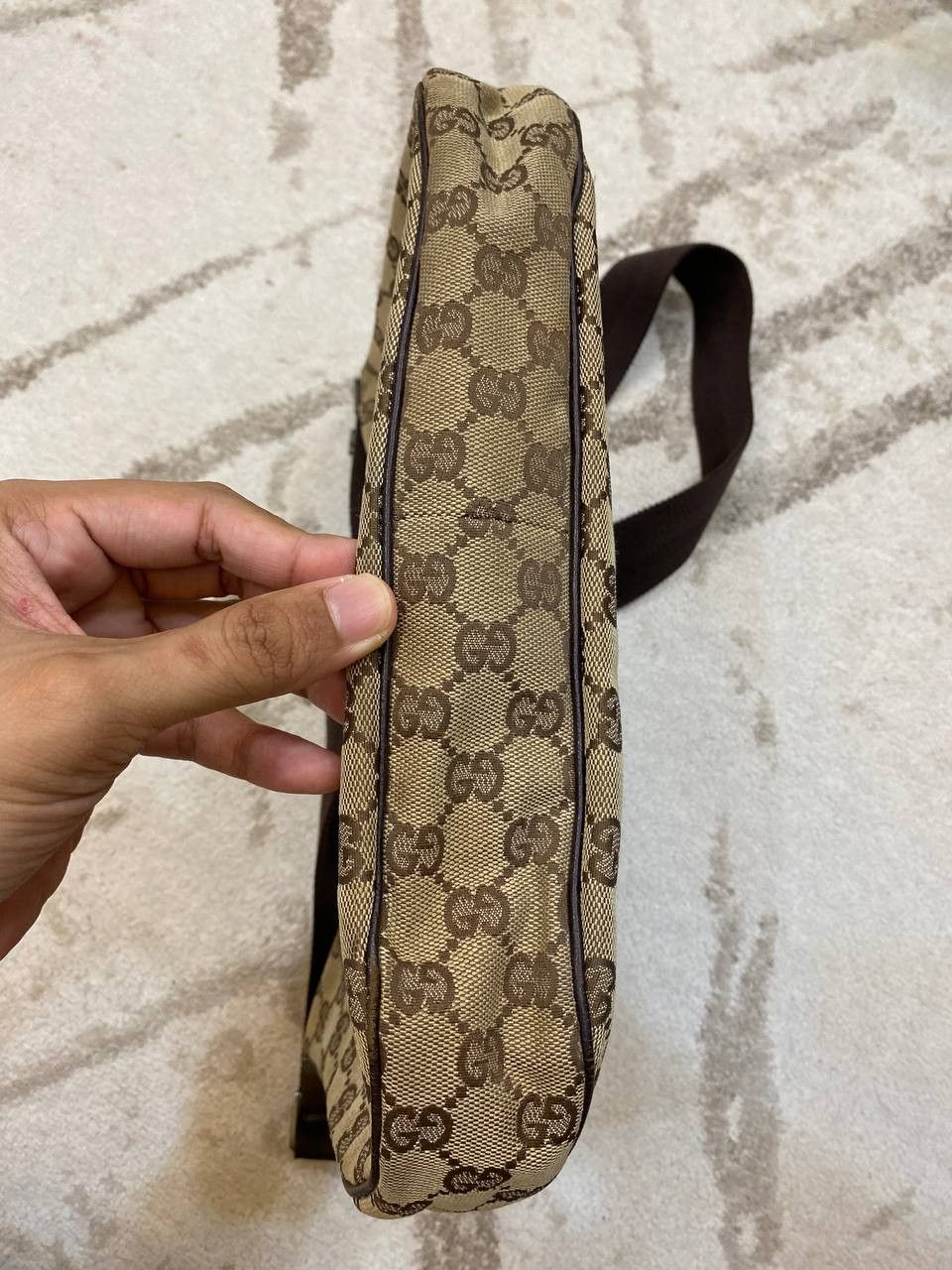 Gucci Gucci Brown GG Canvas Shoulder Bag Beige Size ONE SIZE - 6 Thumbnail