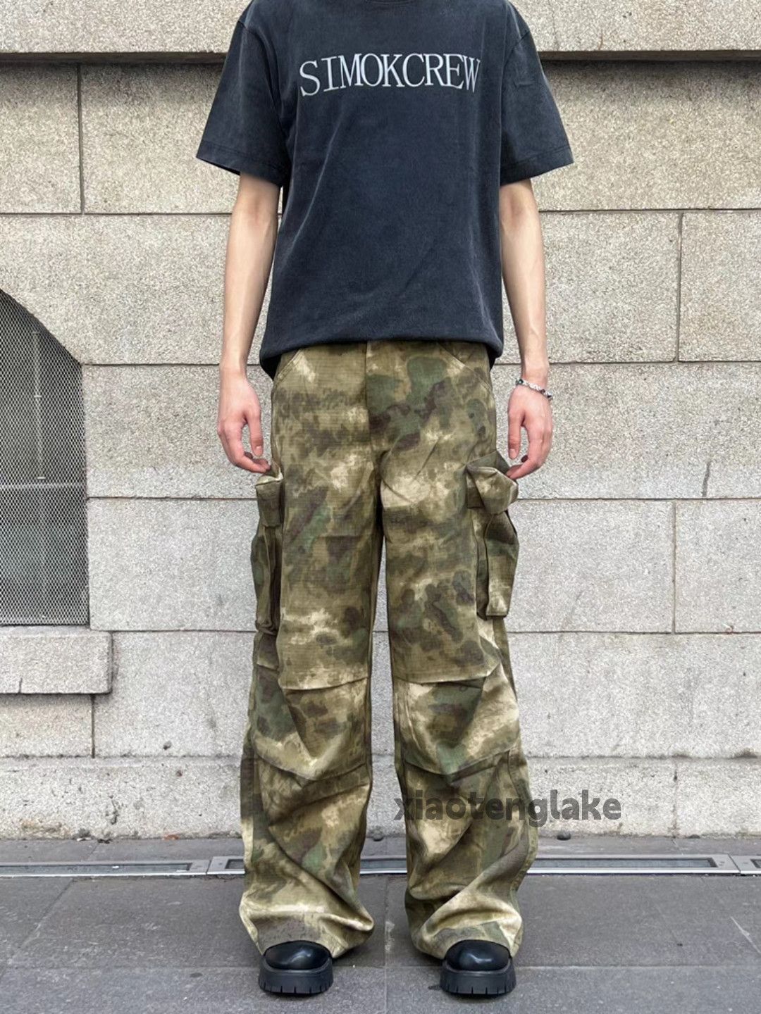 Designer × Vintage utility military loose baggy pleated camo cargo pants Size US 34 / EU 50 - 8 Thumbnail