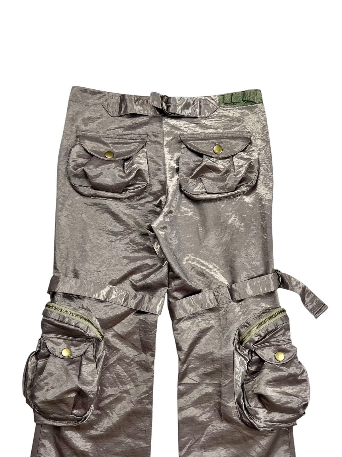 If Six Was Nine GOA Style 2000s BTJ - Sateen Cargo Pants Size US 29 - 8 Thumbnail