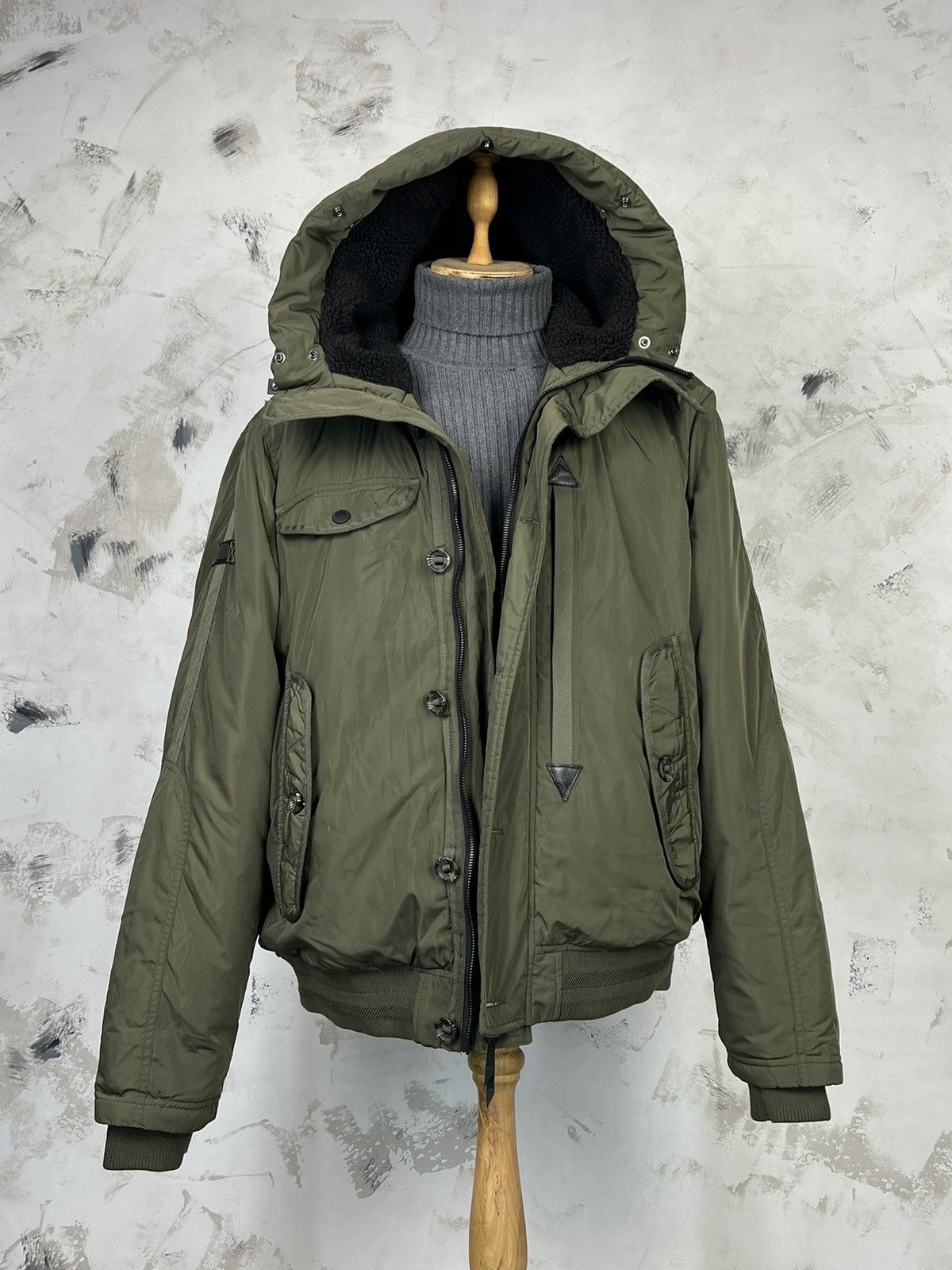 Superdry Vintage Superdry Hooded Bomber Down Jacket Size XXL - XXXL Size US XXL / EU 58 / 5 - 3 Thumbnail