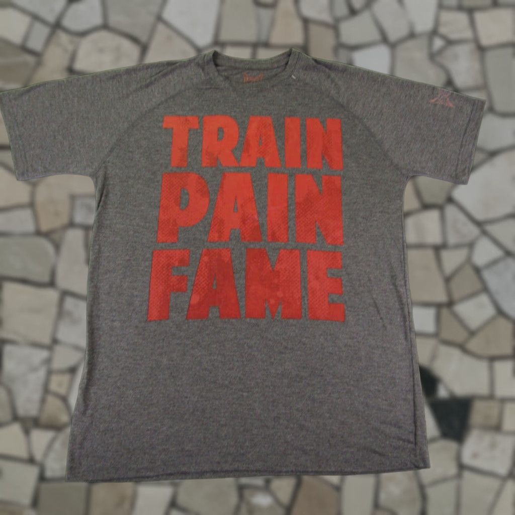 Tapout Tapout Shirt Mens XL Gray Red Train Pain Fame MMA Martial Arts Gym Graphic Print Short Sleeve Crew Neck Sports Outdoor Mens XL Gray Tapout Shirt Size US XL / EU 56 / 4 - 1 Thumbnail