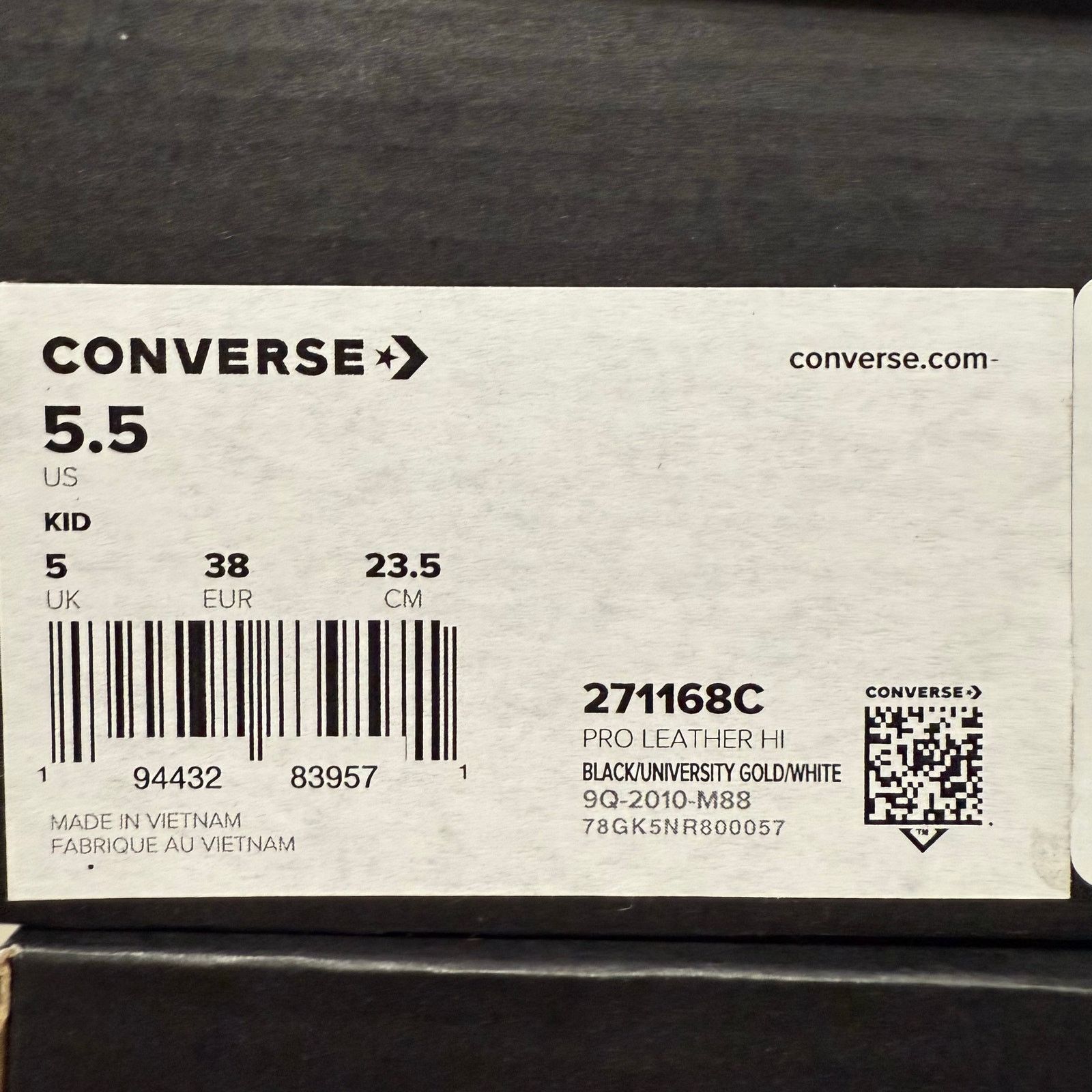 Converse CONVERSE GS 5.5 PRO LEATHER HIGH BLACK ROSWELL RAYGUNS Size US 5.5 / EU 38 - 5 Thumbnail