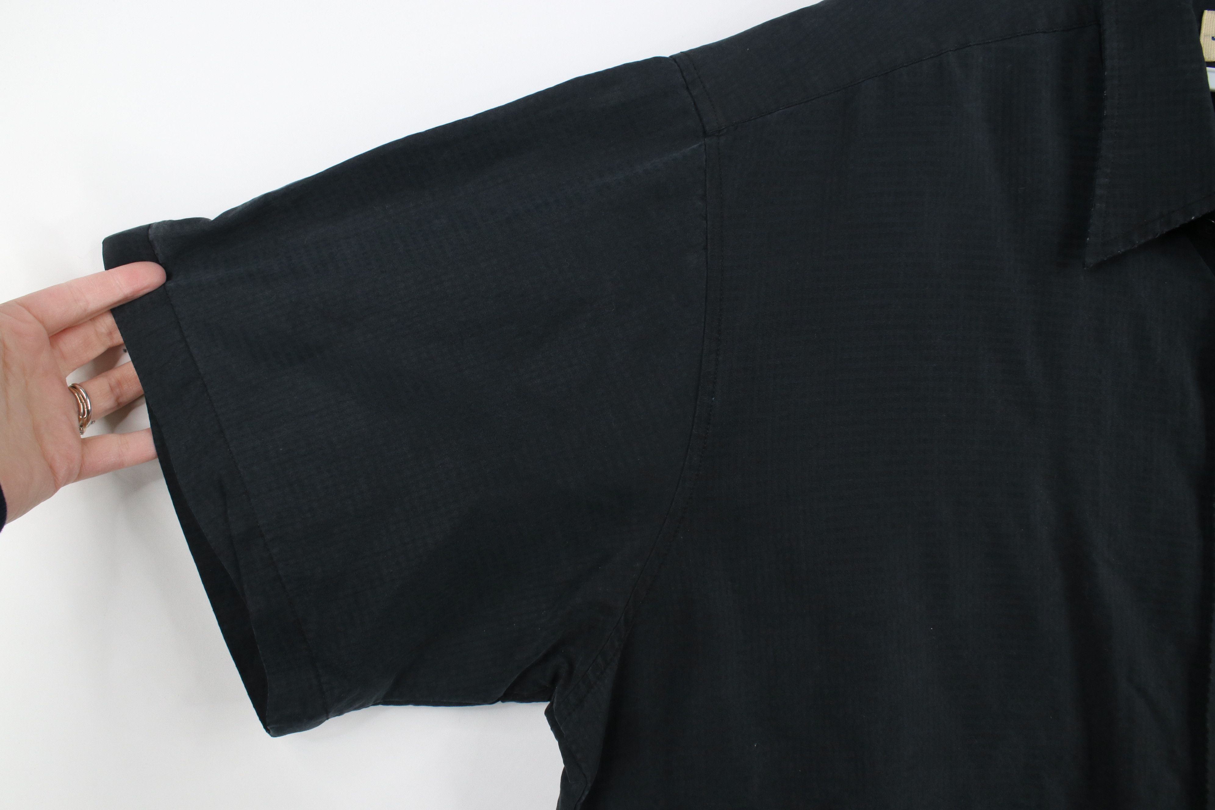Vintage Vintage 90s Streetwear Baggy Microfiber Button Shirt Black Size US XL / EU 56 / 4 - 9 Thumbnail