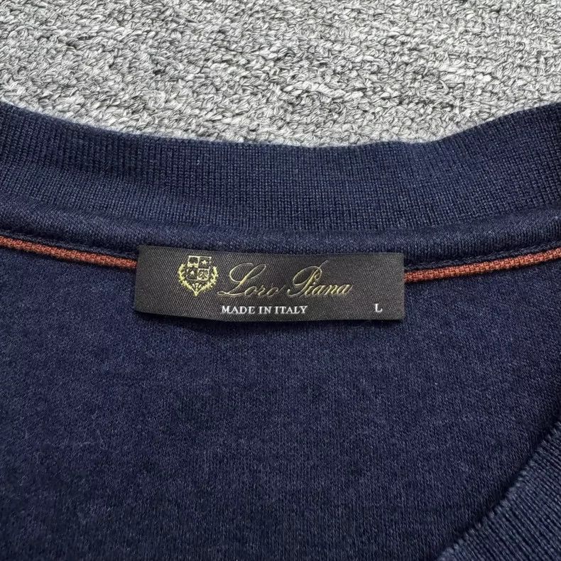 Loro Piana LORO PIANA Cashmere and silk blended short sleeves Size US L / EU 52-54 / 3 - 2 Thumbnail