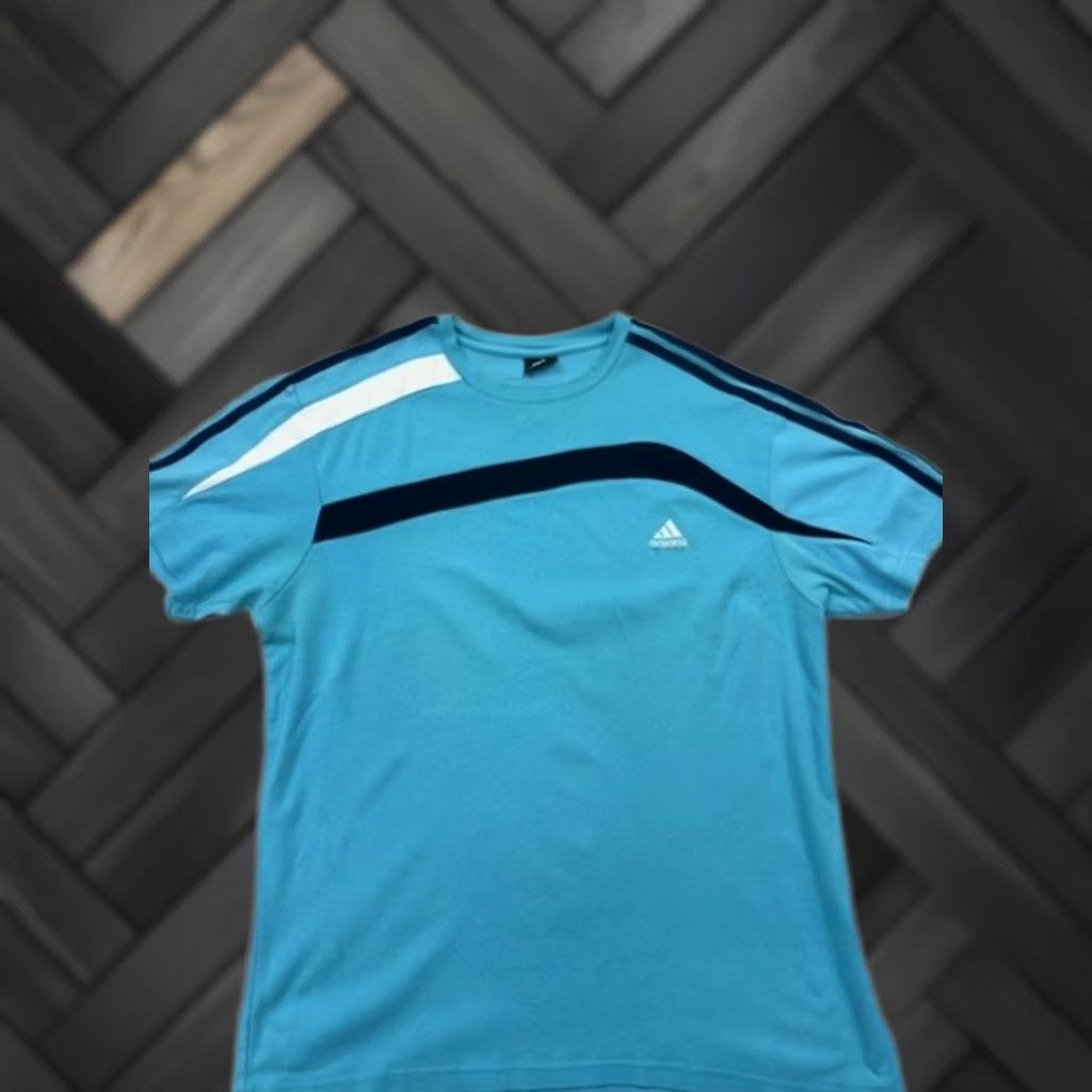 Adidas Adidas Adicolor Classics Turquoise Stripe 3XL Men's T-Shirt 3 Stripes Size US XXL / EU 58 / 5 - 1 Thumbnail