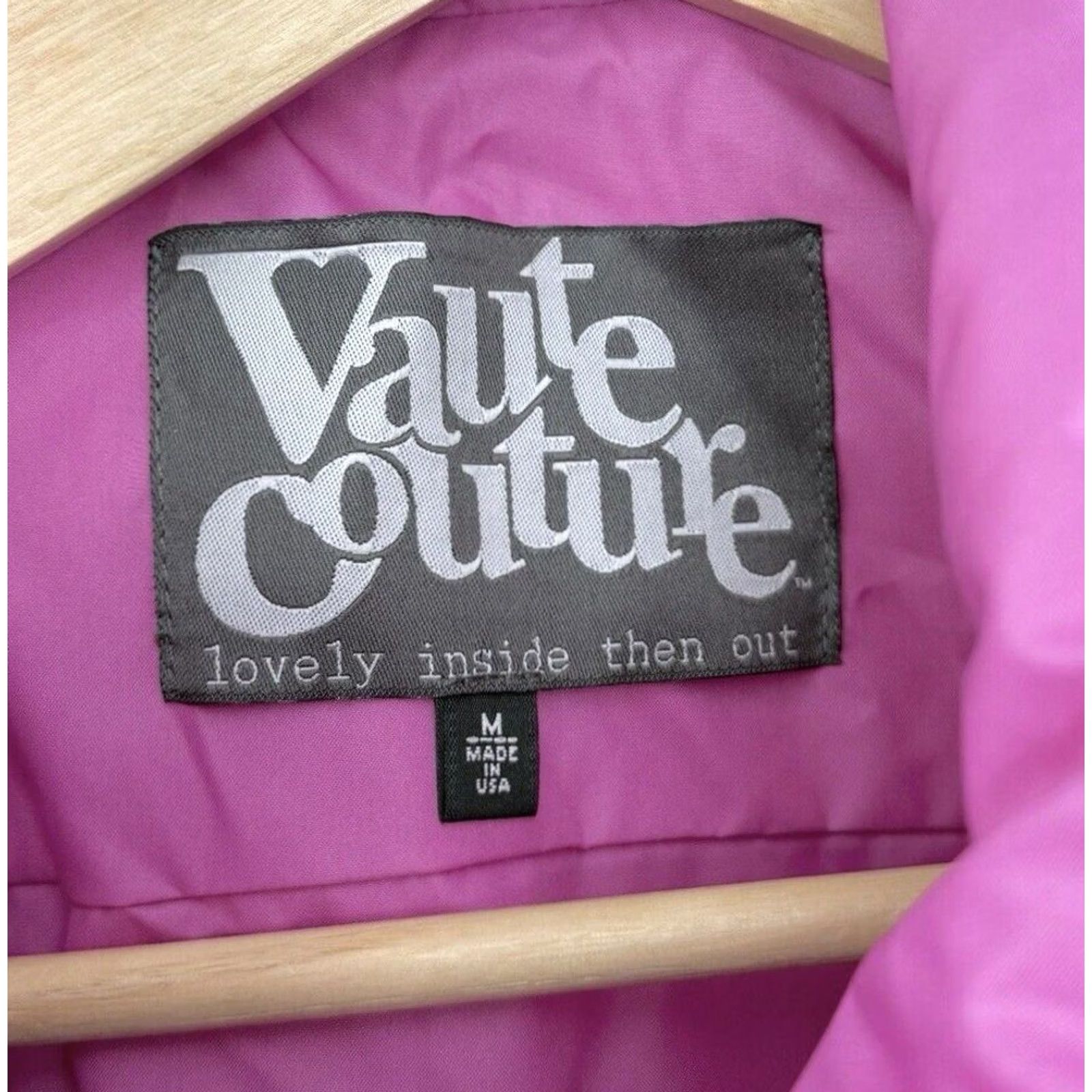 Vintage Vaute Couture The Urban Snow Coat Coat Pink M Women's Winter Casual Zip Vegan USA Size M Regular Long Sleeve Size M / US 6-8 / IT 42-44 - 5 Thumbnail