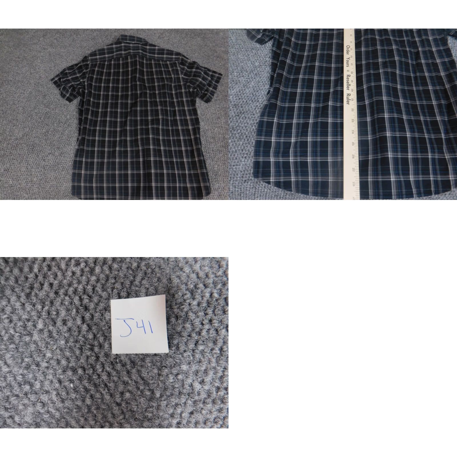 Banana Republic Banana Republic Shirt Mens Small Gray Plaid Button-Down Long Sleeve Regular Cotton Knit Button-Up Western 90s Size US S / EU 44-46 / 1 - 8 Thumbnail