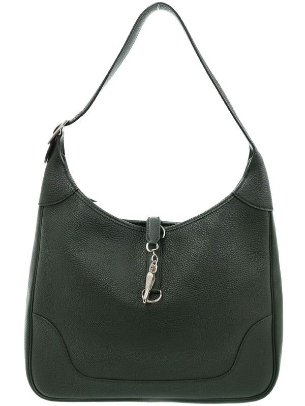 image of Hermes Engraved 2000 Shoulder Bag Dark Green, Women's