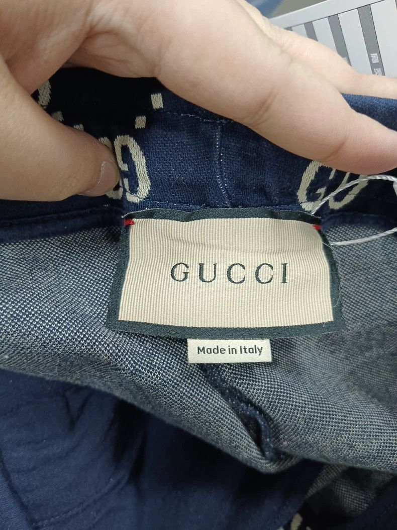 Gucci Gucci Size L Full printed side striped casual pants 2504-N Size US 29 - 3 Thumbnail