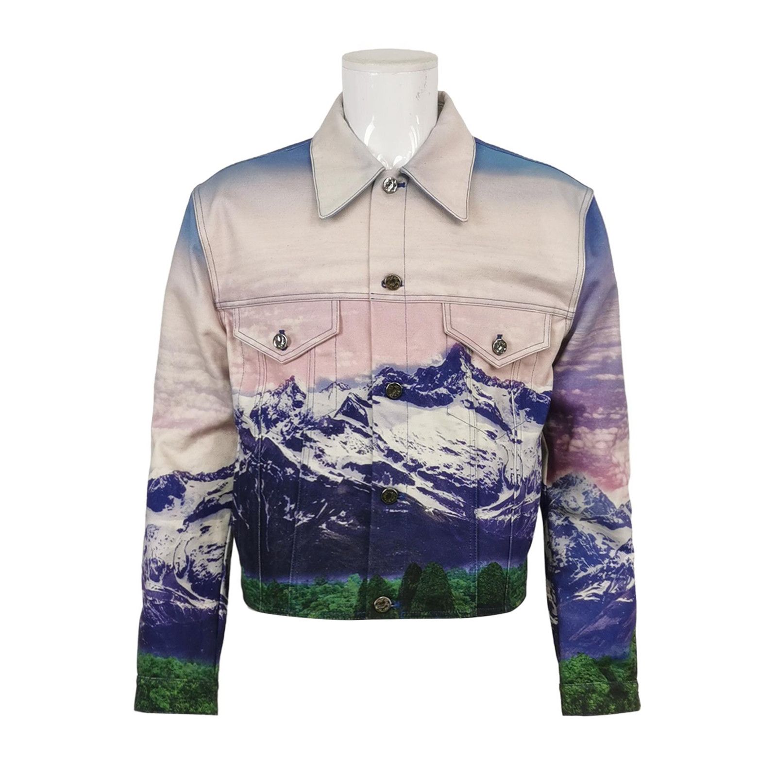 Louis Vuitton Louis Vuitton Mountain Print Collared Jacket Size US S / EU 44-46 / 1 - 1 Thumbnail
