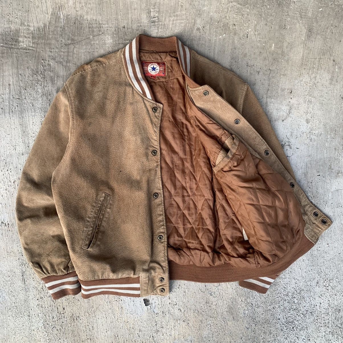 Converse Converse varsity USA embroided. suede leather Jacket vintage Size US L / EU 52-54 / 3 - 11 Thumbnail