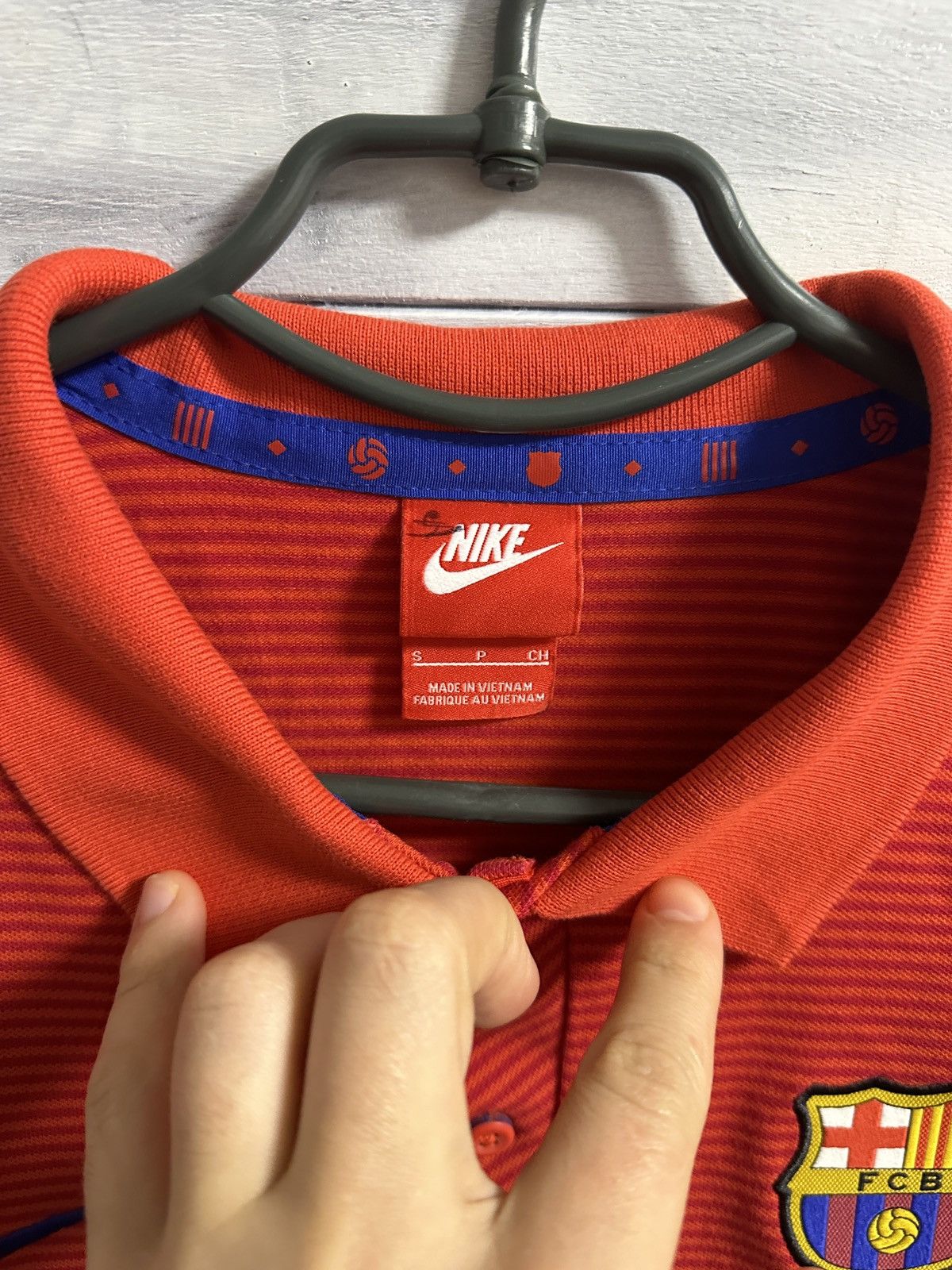 Nike Rare Vintage Polo Nike Barcelona Soocer Football Y2K. Size US S / EU 44-46 / 1 - 8 Thumbnail