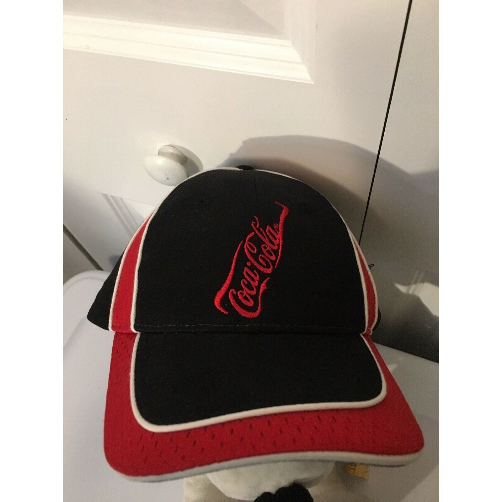 Coca Cola Coca-Cola Trucker Baseball Cap Black w/Red Lettering Bottle Size ONE SIZE - 3 Thumbnail