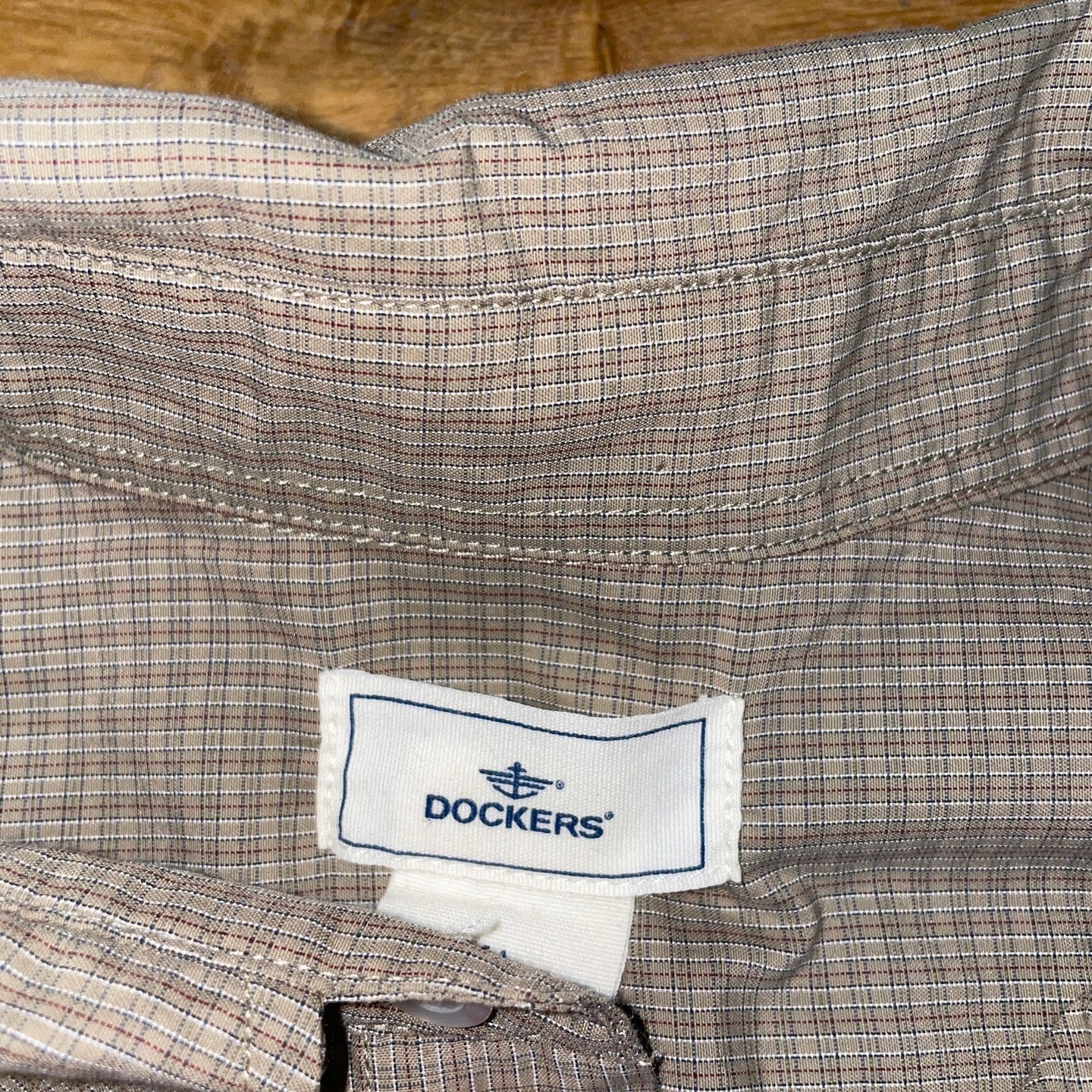 Dockers × Vintage Dockers Men's Short Sleeve Cotton Checkered Shirt Size Xl Size US XL / EU 56 / 4 - 2 Thumbnail