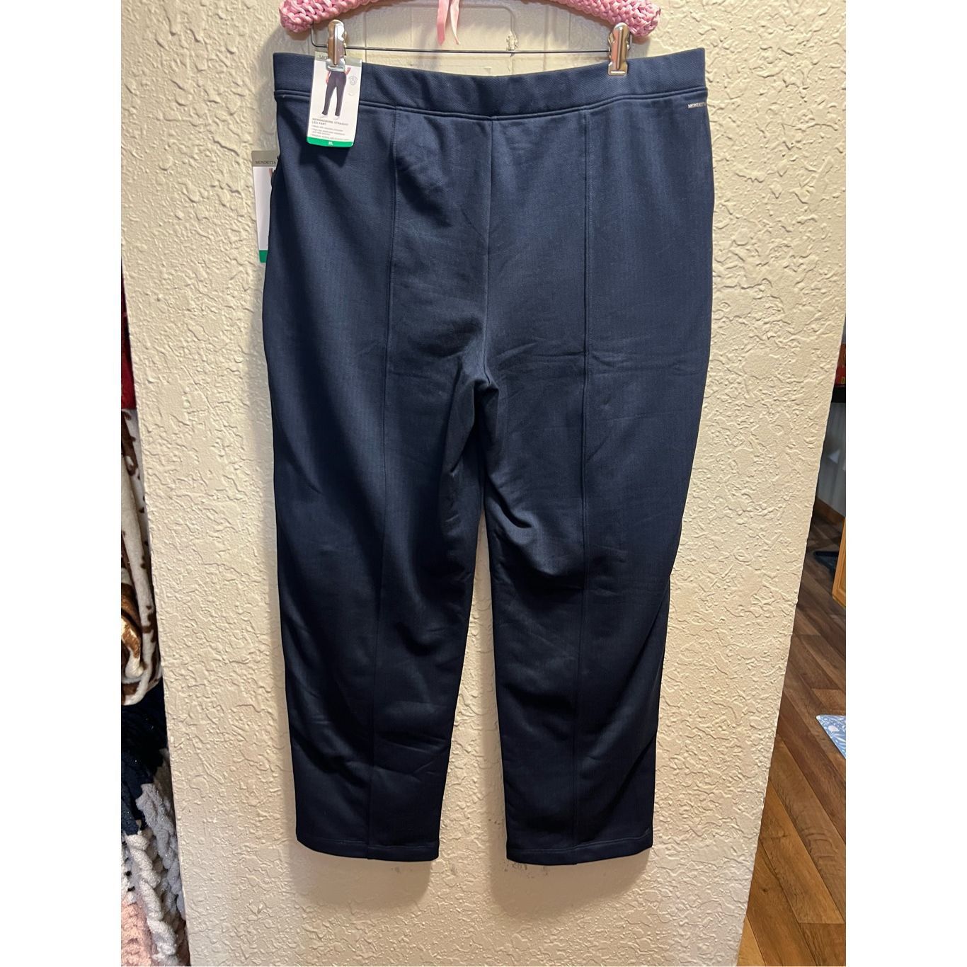 Other Mondetta Blue Herringbone Straight Leg Pants Woman’s XL NEW Size 32" / US 10 / IT 46 - 12 Thumbnail