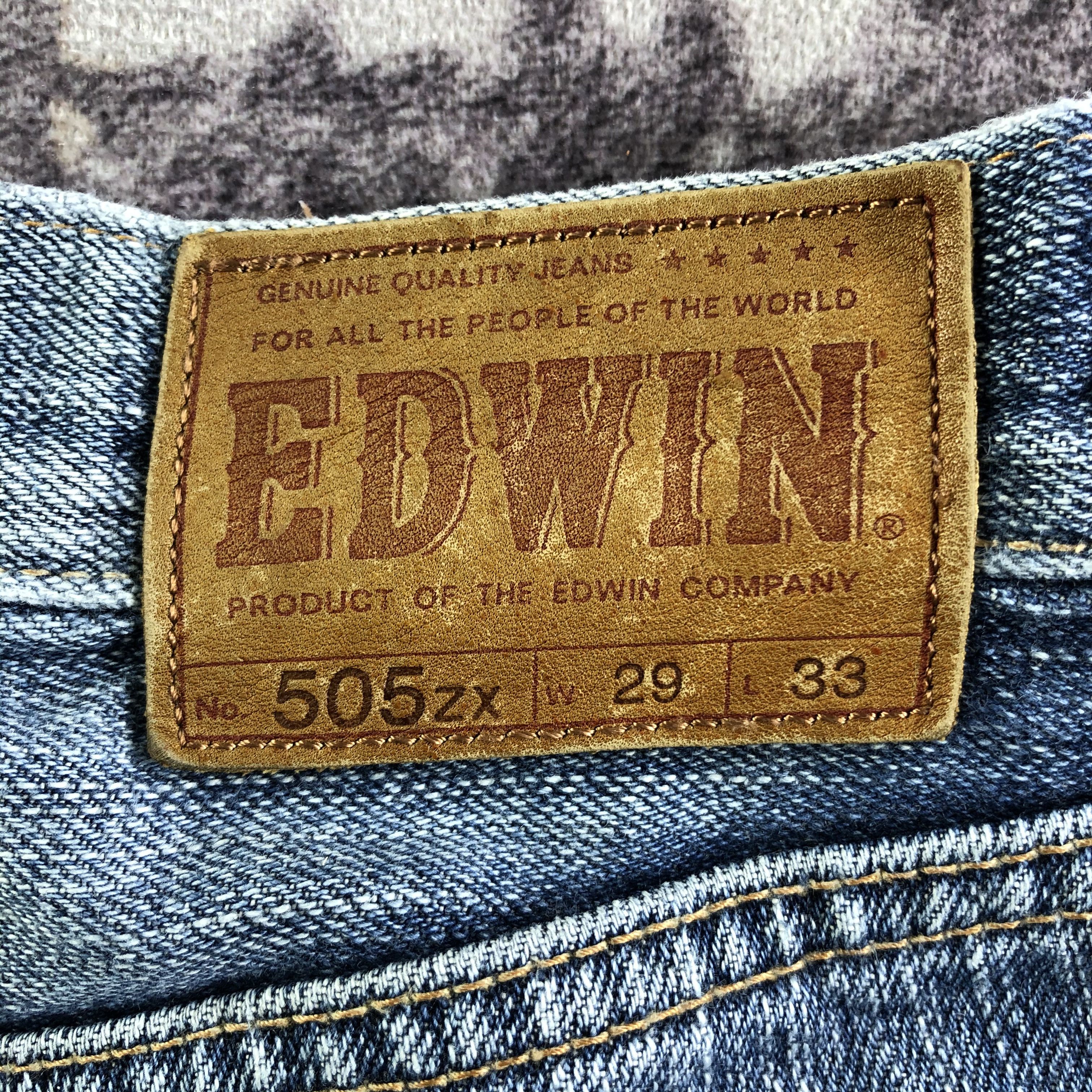 Edwin Vintage Blue Wash Edwin 505 Selvedge Jeans-JM3674 Size US 29 - 5 Thumbnail