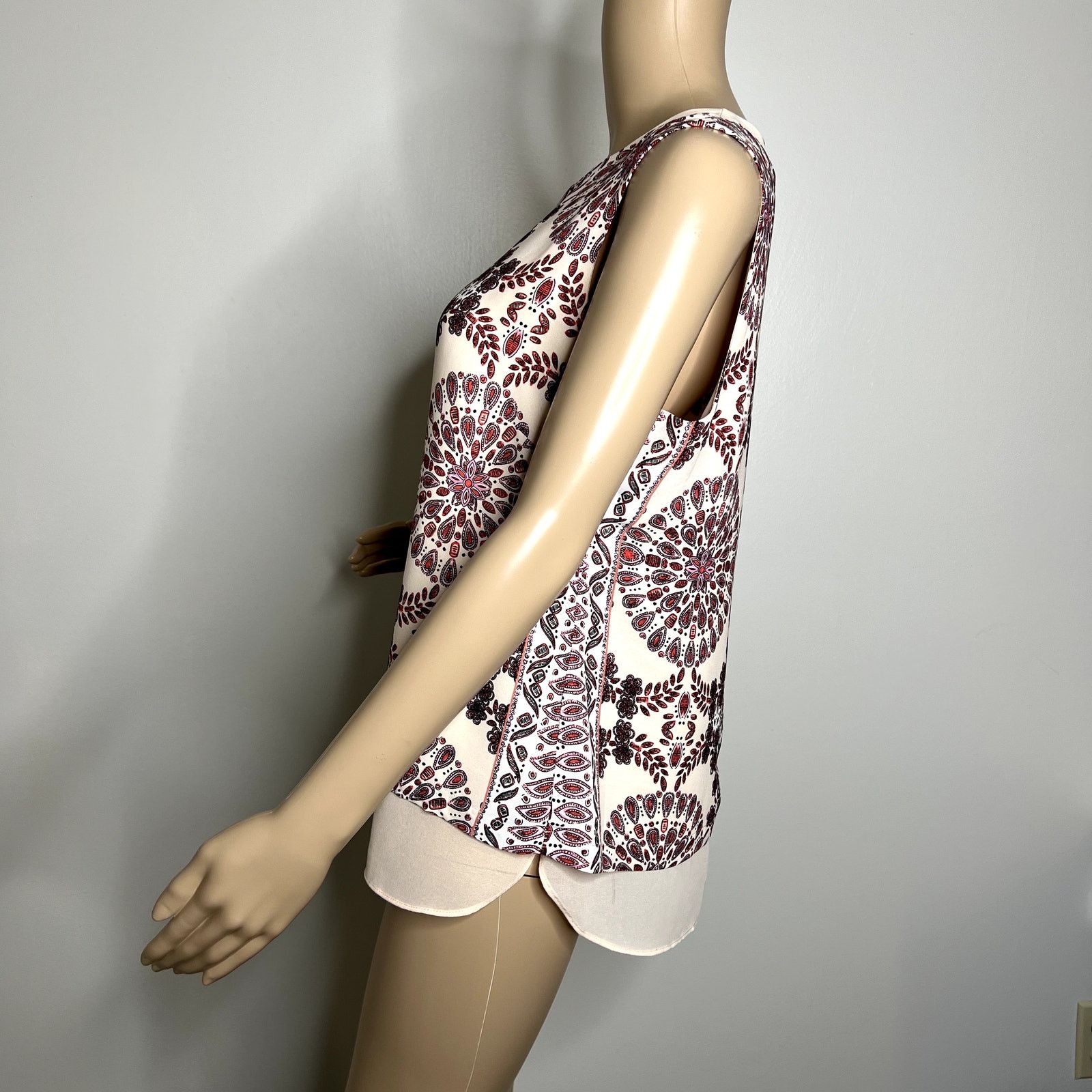 Other Rose + Olive Pink Patterned Tank Top Size M / US 6-8 / IT 42-44 - 2 Thumbnail