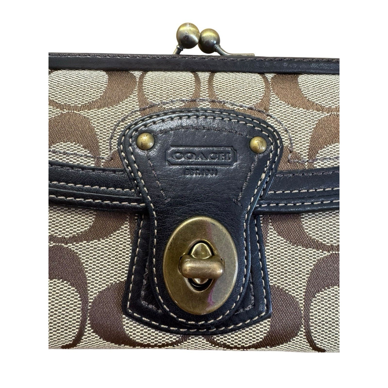 Coach Authentic COACH 65th Anniversary Signature Monogram Wallet Size ONE SIZE - 2 Thumbnail