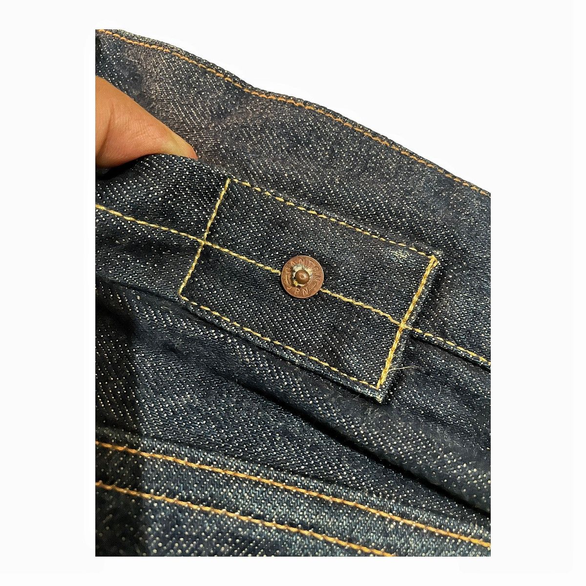 Japanese Brand Canton Overalls & Co Denim Work Pants With Buckle Back Size US 34 / EU 50 - 7 Thumbnail