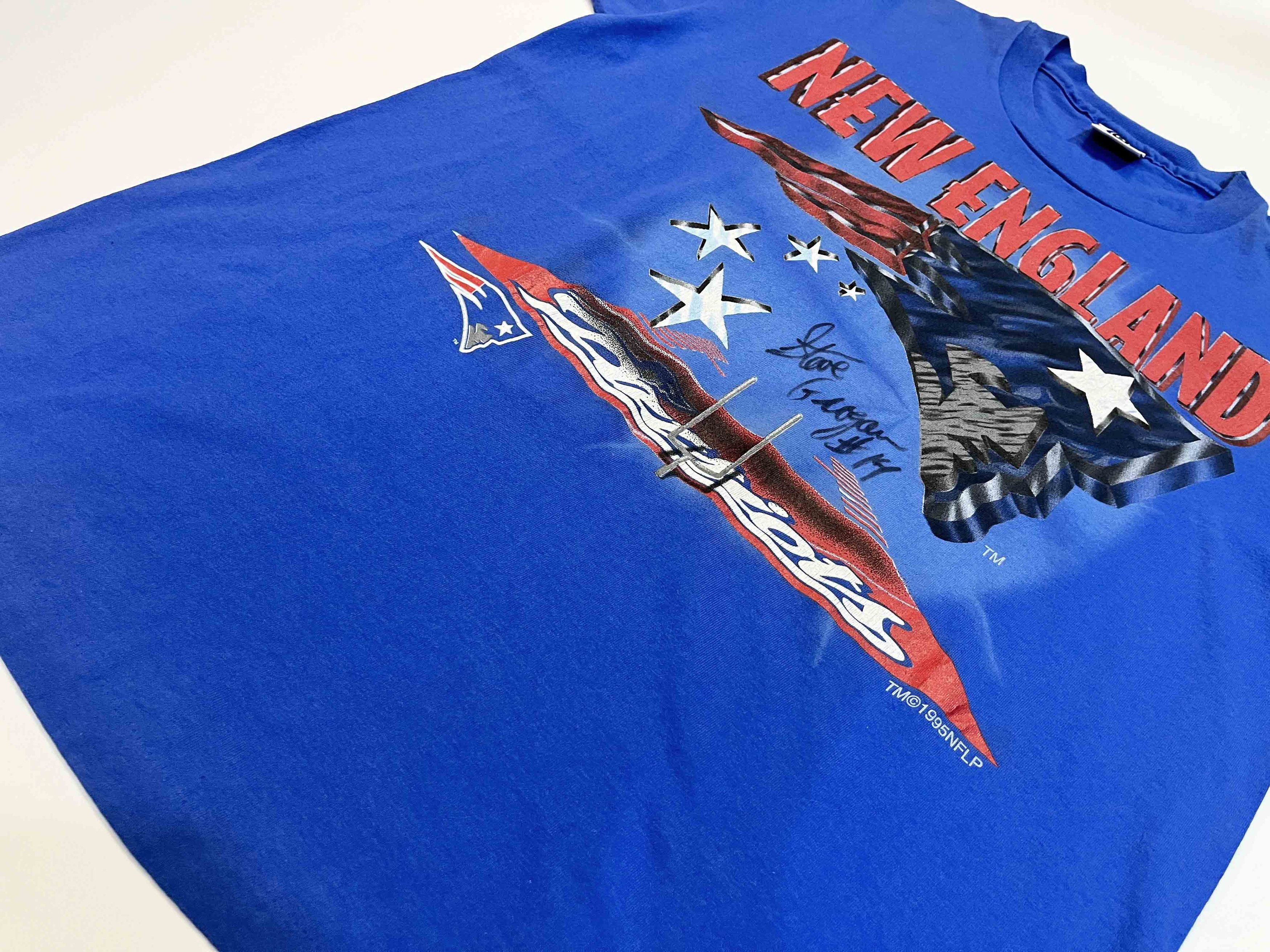 NFL × Vintage Vintage College Concepts 1995 New England Patriots T-Shirt Size US XL / EU 56 / 4 - 7 Thumbnail