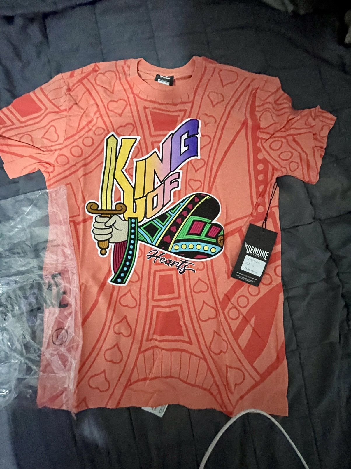 Other The GENUINE authentic coral color King of Hearts Size US M / EU 48-50 / 2 - 2 Thumbnail