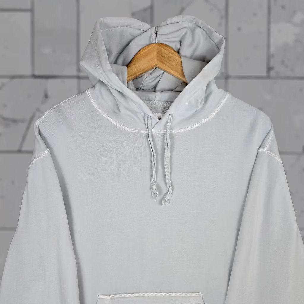 Vintage OFFICINE GENERALE Mens Pullover Hooded Sweatshirt Cotton Gray XL Sweatshirt Hooded Pullover Knit New Old Stock Mens Clothing Womens? Size US XL / EU 56 / 4 - 1 Thumbnail
