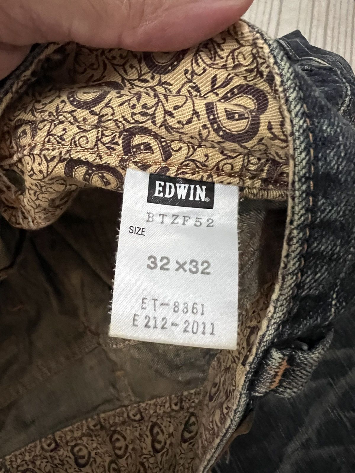 Edwin × If Six Was Nine × Le Grande Bleu (L.G.B.) 💥FLARE💥VINTAGE EDWIN 503 BLUE TRIP NICE DESIGN Size US 33 - 21 Thumbnail